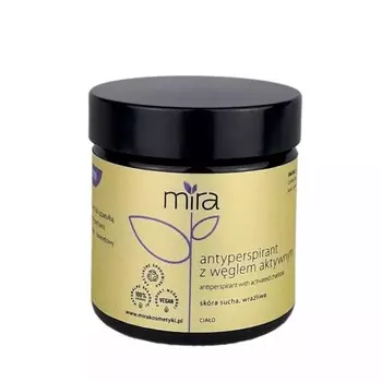 Крем-антиперспирант Mira Natural с активированным углем 50г