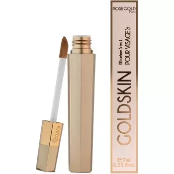 Крем BB Rosegold Goldskin 5-в-1 с гиалуроновой кислотой - выравнивает тон, увлажняет, придает упругость Rosegold Paris