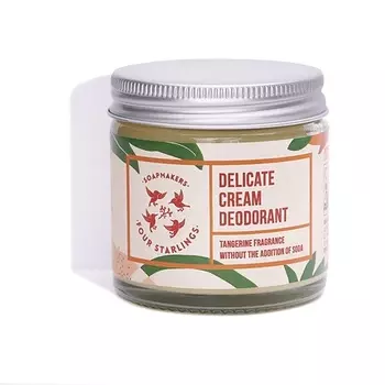 Крем-дезодорант «Четыре скворца» Мыловары «Нежный» с натуральным ароматом мандарина 60мл Mydlarnia Cztery Szpaki