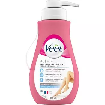 Крем для депиляции чувствительной кожи тела и ног Veet, 400 ml