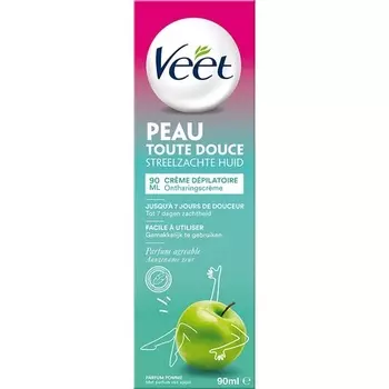 Крем для депиляции Veet с экстрактом яблока, тюбик 90 мл