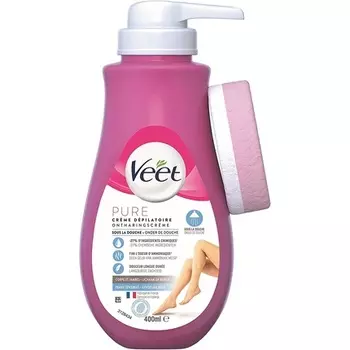 Крем для депиляции в душе для чувствительной кожи тела и ног 400мл, Veet