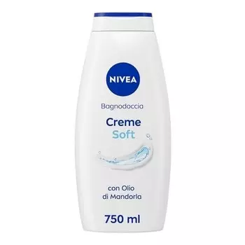 Крем для душа NIVEA Creme Soft 750 мл Обогащен миндальным маслом, витаминами C, E и питательными маслами с нежным ароматом