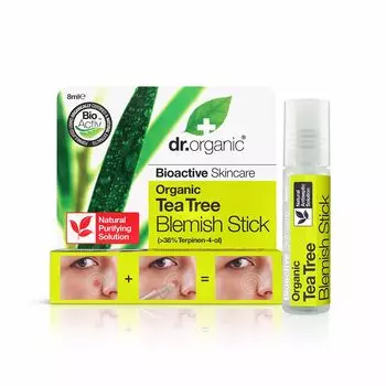 Крем для лечения кожи лица Bioactive organic tea tree stick para acn Dr. organic, 8 мл