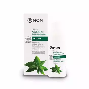 Крем для лечения кожи лица Crema facial de rbol de t y cido hialurnico bio Mon deconatur, 50 мл