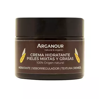 Крем для лечения кожи лица Crema hidratante pieles mixtas y grasas Arganour, 50 мл