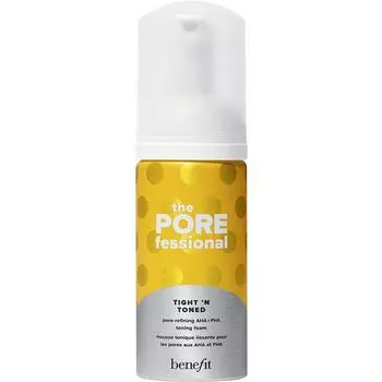 Крем для лица Benefit the POREfessional Tight 'n Toned - Poren verfeinernder Schaum-Toner mit AHA+PHA Mini, 60 ml