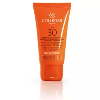 Крем для лица Crema rostro bronceadora proteccin global antiedad spf30 Collistar, 50 мл.