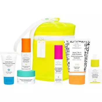 Крем для лица Drunk Elephant The Littles 6.0, C-Firma Fresh Day Serum 9 ml + Protini Polypeptide Cream 15 ml + Umbra Sheer Physical Daily Defense SPF 30 15 ml + Beste No. 9 Jelly Cleanser 60 ml + T.L.C. Framboos Glycolic Night Serum 8 ml / 1 Stk...