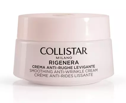 Крем для лица и шеи rigenera smoothing anti-wrinkle cream Collistar, 50 мл