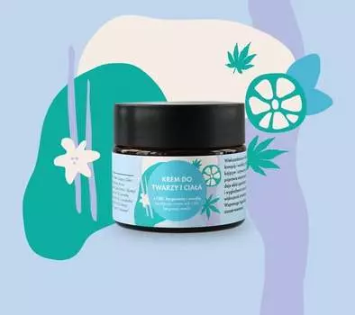 Крем для лица и тела с КБД, бергамотом и ванилью, 50 мл Lullalove