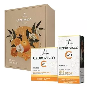 Крем для лица Pre-Age Brightening 50 мл и сыворотка Normalizing 30 мл Uzdroviscoset