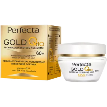Крем для лица против морщин 60+ для дня и ночи, 50 мл Perfecta Gold q10