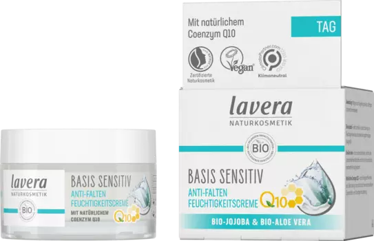 Крем для лица против морщин Q10 Basis Sensitive 50 мл lavera