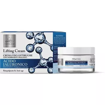 Крем для лица против морщин с гиалуроновой кислотой и органическими ингредиентами 50 мл, Lady Venezia