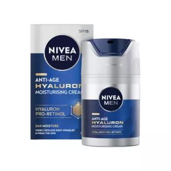 Крем для лица против морщин с spf15, 50 мл Nivea Men