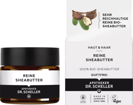 Крем для лица с чистым маслом ши 50 г. Dr. Scheller