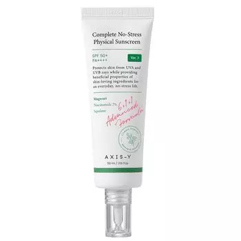 Крем для лица с физическими фильтрами spf50+/pa++++, 50 мл Axis-Y 6+1+1 advanced formula