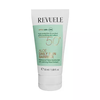Крем для лица с spf50+, 50 мл Revuele Aloe daily sun barrier