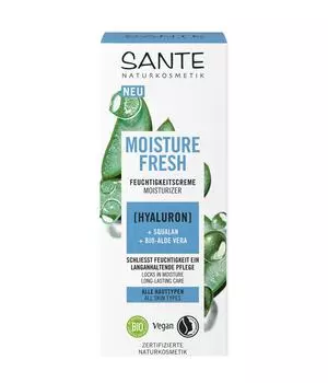 Крем для лица Sante Moisture Fresh Feuchtigkeitscreme mit Hyaluron, Squalan & Bio-Aloe Vera, 50 ml
