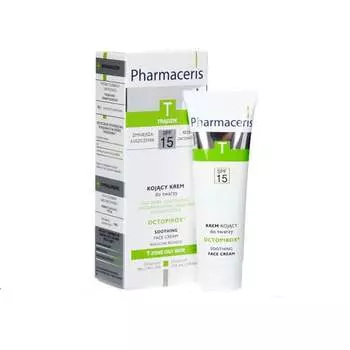 Крем для лица успокаивающий, SPF 15, 30 мл Pharmaceris, T Octopirox
