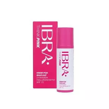 Крем для макияжа с гиалуроновой кислотой SPF15, 50мл IBRA Think Pink, Inna marka