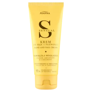 Крем для рук и ногтей с аргановым маслом и керамидами, 100 г Joanna Sensual