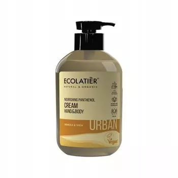 Крем для рук и тела питательный с пантенолом, 400 мл Ecolatier
