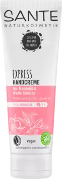 Крем для рук Экспресс с органическим миндальным маслом и усилителем Белая глина 75 мл. SANTE NATURKOSMETIK