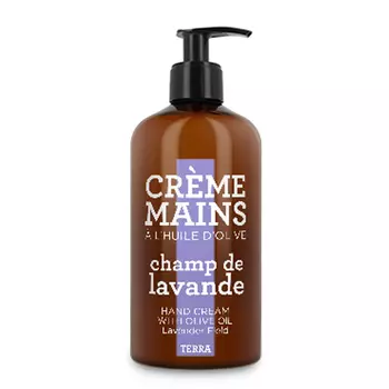 Крем для рук с ароматом лаванды и оливковым маслом levander field hand cream Terra, 300 мл