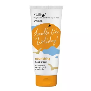 Крем для рук с ароматом мандарина nourishing hand cream with tangerine scent Kilig, 75 мл