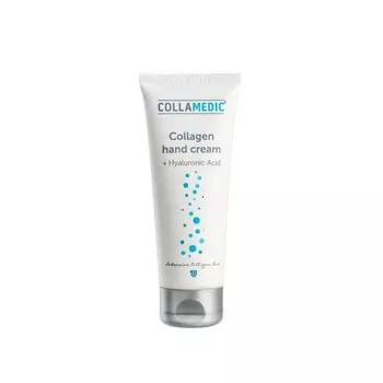 Крем для рук с чистым биоактивным морским коллагеном и гиалуроновой кислотой, увлажняющий лосьон для рук, пальцев, кутикулы, ногтей, антивозрастной, успокаивающий, омолаживающий сухую потрескавшуюся кожу, 75 мл Collamedic