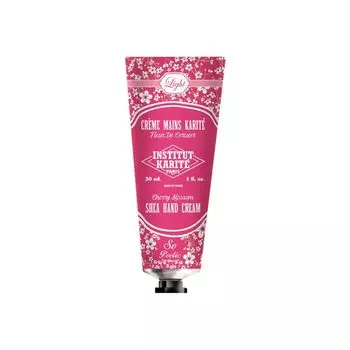 Крем для рук с маслом ши вишни Institut Karite Cherry Blossom Light Shea Hand Cream, 30 мл