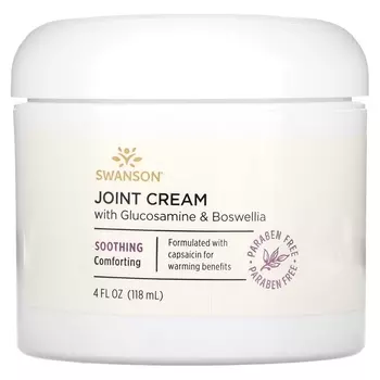 Крем для суставов Swanson с глюкозамином и босвеллией