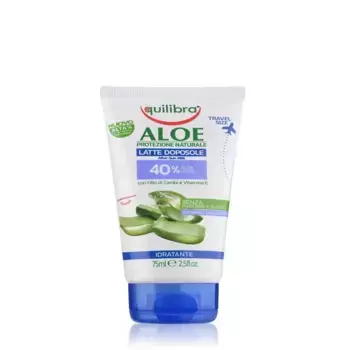 Крем для тела After Sun Leche De Aloe Vera Equilibra, 75 мл