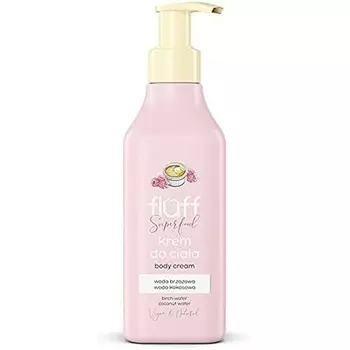 Крем для тела Super Food Крем-брюле с малиной 200мл, Fluff