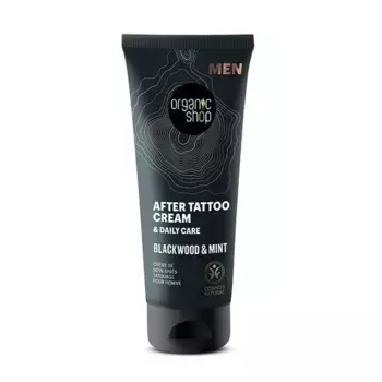 Крем для ухода за татуировками After Tattoo Cream Blackwood & Mint Organic Shop, 75 ml