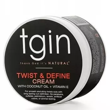 Крем для укладки с кокосовым маслом и витамином Е, 340 г TGIN, Twist & Define, Inna marka