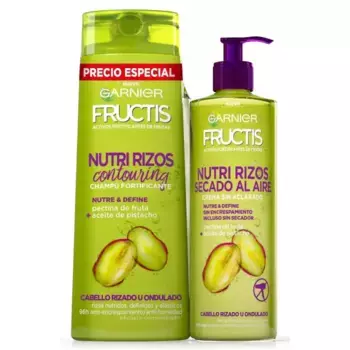 Крем для волос fructis nutri rizos champ y crema de peinado Garnier, количество 2 штук