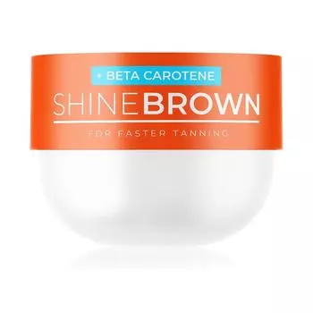 Крем для загара Shine Brown с бета-каротином Byrokko, 210 мл