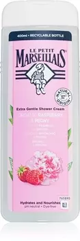 Крем - гель для душа Le Petit Marseillais Raspberry BIO & Peony, 400 ml
