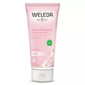 Крем-Гель для душа с миндалем almond creamy body wash Weleda, 200 мл