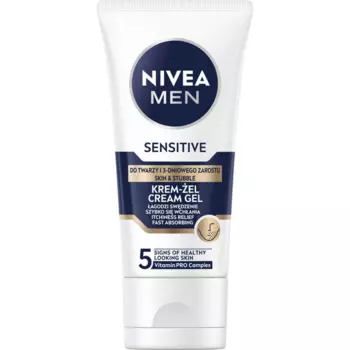 Крем-гель для лица и трехдневной щетины, 50 мл Nivea Men sensitive