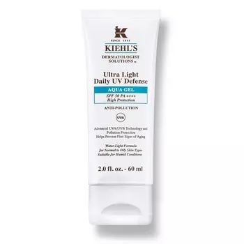 Крем-Гель для лица, защищающий от вредных солнечных лучей с SPF 50 ultra light daily uv defense aqua gel spf 50 pa++++ Kiehl'S, 60 мл