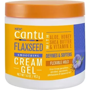Крем-гель с льняным семенем, банка на 16 унций, Cantu
