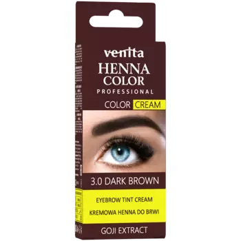 Крем-хна для бровей 3.0 темно-коричневый Venita Henna Color, 30 гр