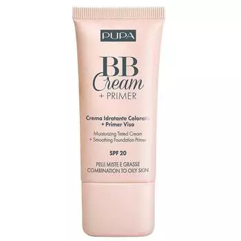 Крем и база для жирной и комбинированной кожи SPF20 004 Бронза, 30 мл Pupa Milano, BB Cream + Primer Combination, BB