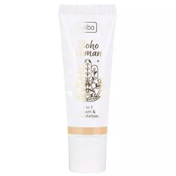 Крем и тональный крем 2 в 1, Крем для лица и тональный крем 2 в 1 1, 25 г Wibo, Boho Woman