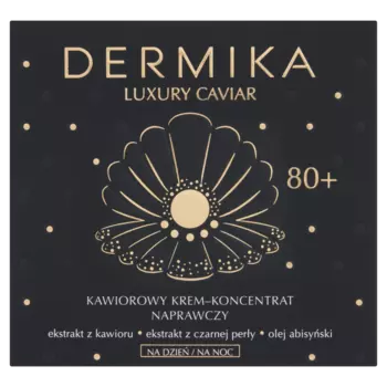 Крем-концентрат для восстановления лица caviar 80+ для дня и ночи Dermika Luxury Caviar, 50 мл