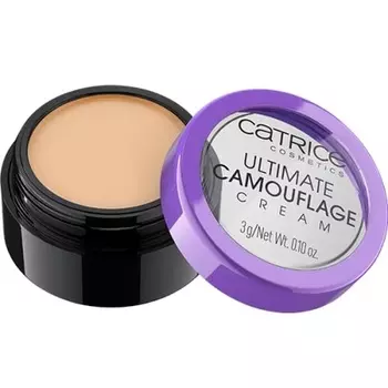 Крем-консилер Ultimate Camouflage Cream Concealer 015 W Fair 3G — веганский, без отдушек, Catrice